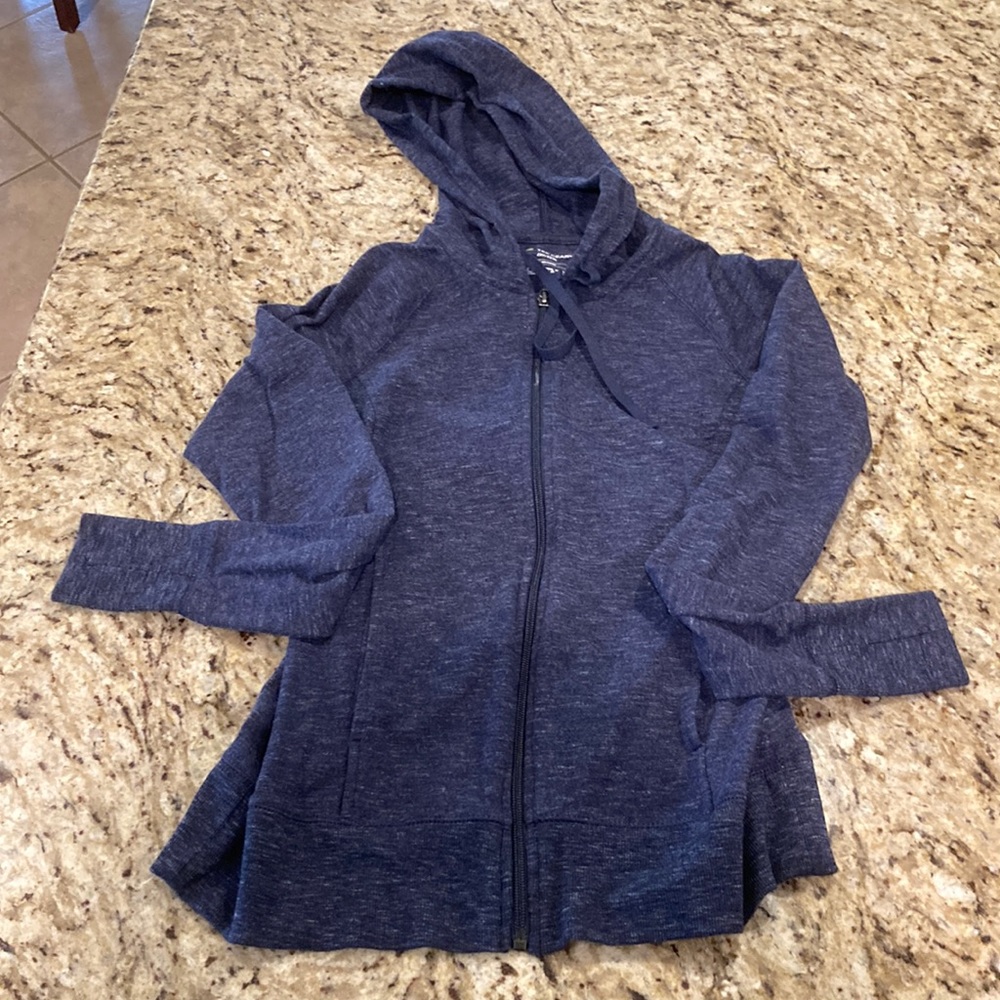Navy blue heathered hoodie